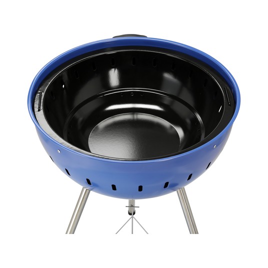 GRILL WĘGLOWY OKRĄGŁY 54CM NIEBIESKI -zdjęcie numer 3