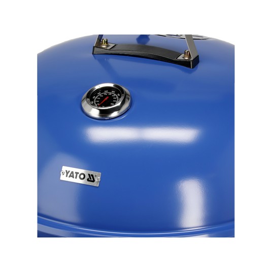 GRILL WĘGLOWY OKRĄGŁY 54CM NIEBIESKI -zdjęcie numer 11