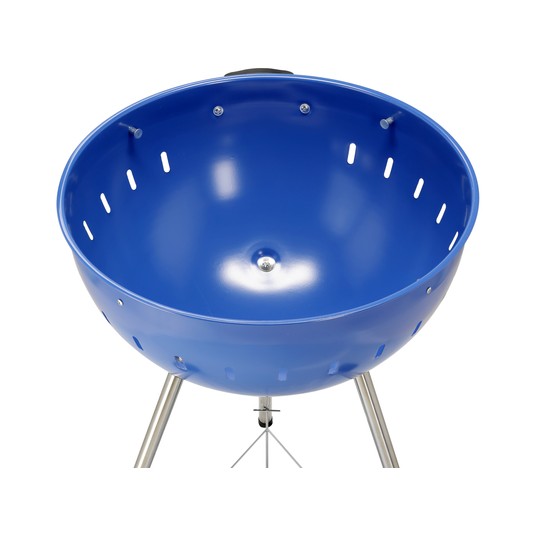 GRILL WĘGLOWY OKRĄGŁY 54CM NIEBIESKI -zdjęcie numer 4