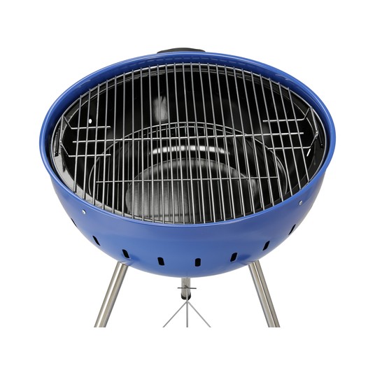 GRILL WĘGLOWY OKRĄGŁY 54CM NIEBIESKI -zdjęcie numer 13