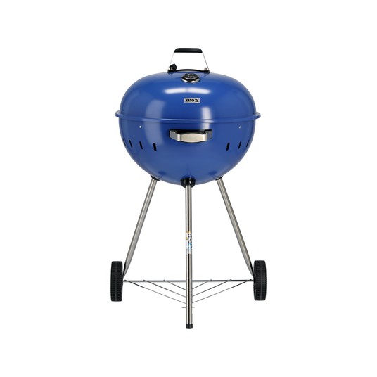 GRILL WĘGLOWY OKRĄGŁY 54CM NIEBIESKI -zdjęcie numer 1