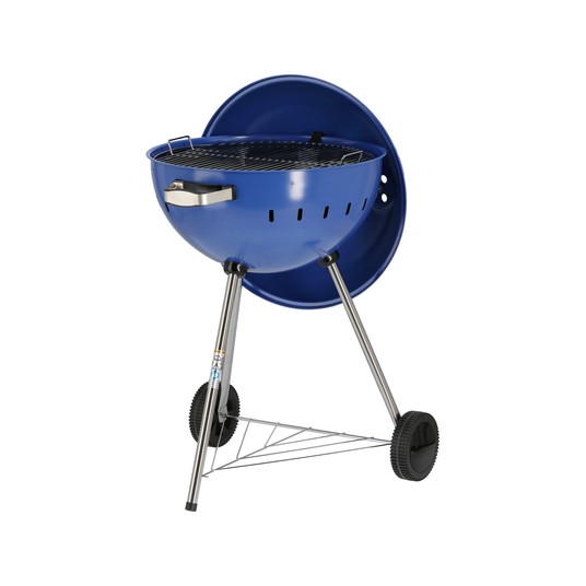 GRILL WĘGLOWY OKRĄGŁY 54CM NIEBIESKI -zdjęcie numer 9