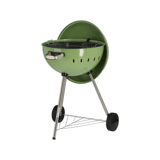 GRILL WĘGLOWY OKRĄGŁY 54CM ZIELONY -zdjęcie numer 9