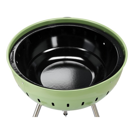 GRILL WĘGLOWY OKRĄGŁY 54CM ZIELONY -zdjęcie numer 3