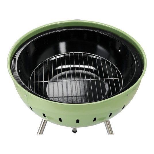GRILL WĘGLOWY OKRĄGŁY 54CM ZIELONY -zdjęcie numer 2