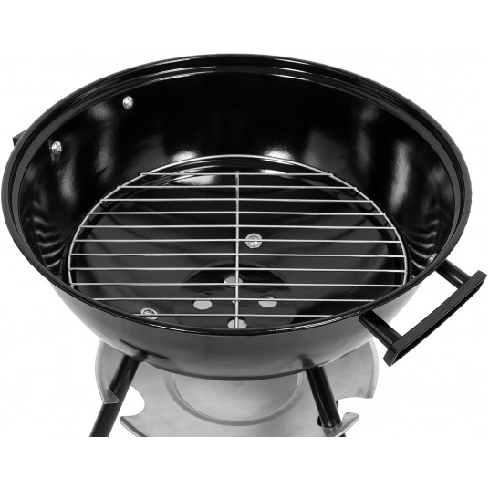 GRILL WĘGLOWY OKRĄGŁY Z POKRYWĄ 41CM -zdjęcie numer 5