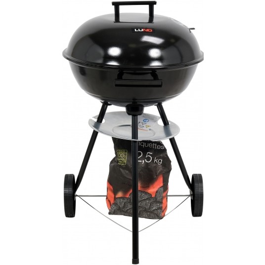 GRILL WĘGLOWY OKRĄGŁY Z POKRYWĄ 41CM -zdjęcie numer 7