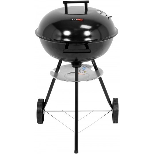GRILL WĘGLOWY OKRĄGŁY Z POKRYWĄ 41CM -zdjęcie numer 1