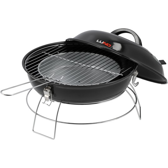 GRILL WĘGLOWY PRZENOŚNY, RUSZT 36CM -zdjęcie numer 2
