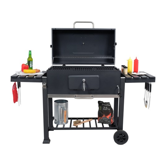GRILL WĘGLOWY XXL ŻELIWN RUSZT 78X42.5CM -zdjęcie numer 5