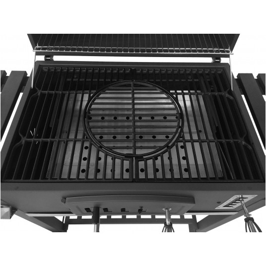 GRILL WĘGLOWY XXL ŻELIWNY RUSZT 71X46CM -zdjęcie numer 4