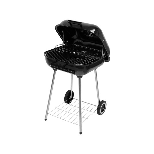 GRILL WĘGLOWY Z POKRYWĄ, RUSZT 45X40CM -zdjęcie numer 1