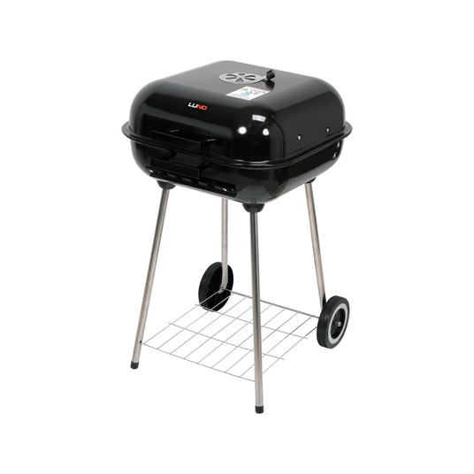 GRILL WĘGLOWY Z POKRYWĄ, RUSZT 45X40CM -zdjęcie numer 3