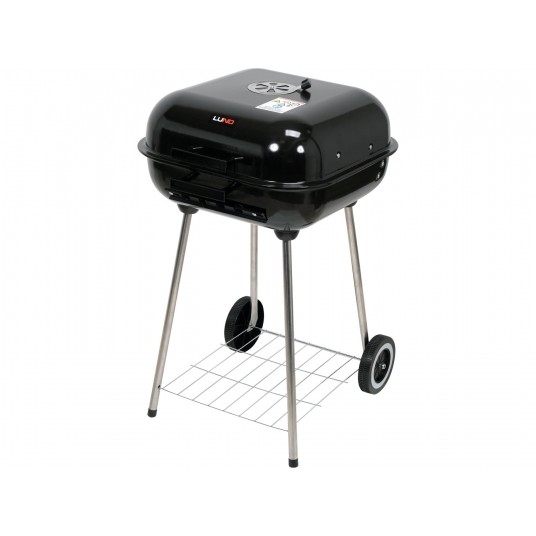 GRILL WĘGLOWY Z POKRYWĄ, RUSZT 45X40CM -zdjęcie numer 3