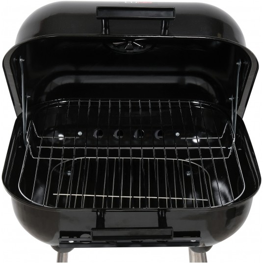 GRILL WĘGLOWY Z POKRYWĄ, RUSZT 45X40CM -zdjęcie numer 3