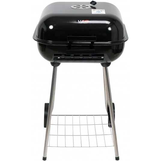 GRILL WĘGLOWY Z POKRYWĄ, RUSZT 45X40CM -zdjęcie numer 2