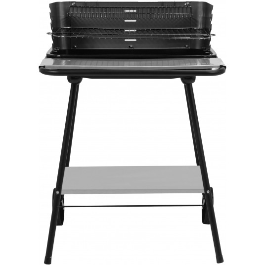 GRILL WĘGLOWY Z PÓŁKĄ PRZEDNIĄ 54X35CM -zdjęcie numer 2