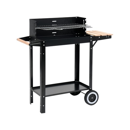 GRILL WĘGLOWY Z PÓŁKĄ, RUSZT 48,5X26CM -zdjęcie numer 3
