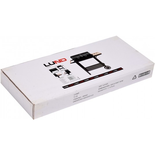 GRILL WĘGLOWY Z PÓŁKĄ, RUSZT 48,5X26CM -zdjęcie numer 6