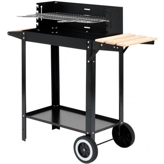 GRILL WĘGLOWY Z PÓŁKĄ, RUSZT 48,5X26CM -zdjęcie numer 2