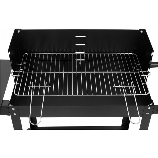 GRILL WĘGLOWY Z PÓŁKĄ RUSZT 48 X 26.5CM -zdjęcie numer 2