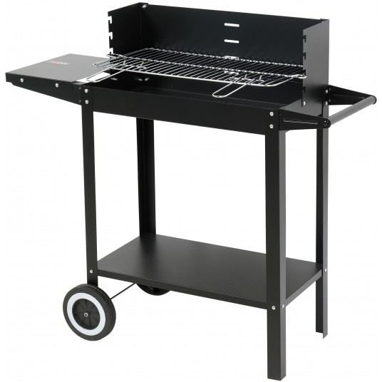 GRILL WĘGLOWY Z PÓŁKĄ RUSZT 48 X 26.5CM -zdjęcie numer 1