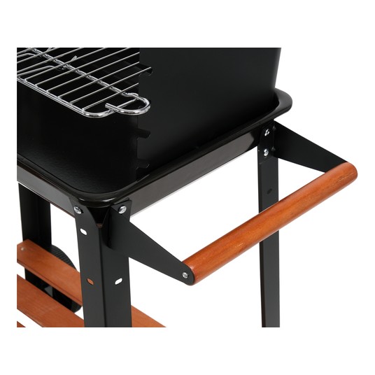 GRILL WĘGLOWY Z PÓŁKĄ, RUSZT 48X26.5CM -zdjęcie numer 5