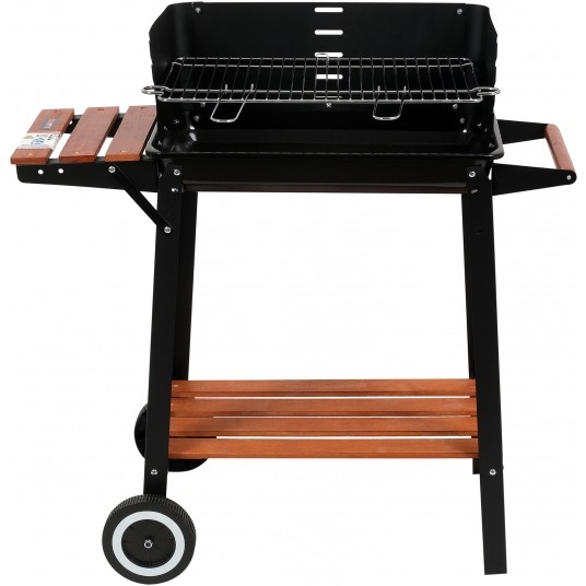 GRILL WĘGLOWY Z PÓŁKĄ, RUSZT 48X26.5CM -zdjęcie numer 2