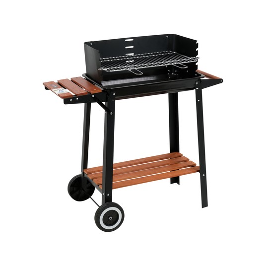 GRILL WĘGLOWY Z PÓŁKĄ, RUSZT 48X26.5CM -zdjęcie numer 3