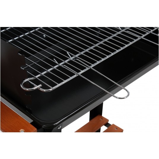 GRILL WĘGLOWY Z PÓŁKĄ, RUSZT 48X26.5CM -zdjęcie numer 7