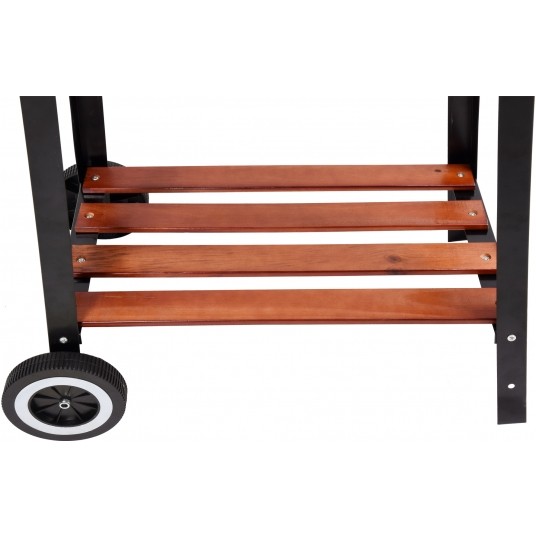 GRILL WĘGLOWY Z PÓŁKĄ, RUSZT 48X28CM -zdjęcie numer 5