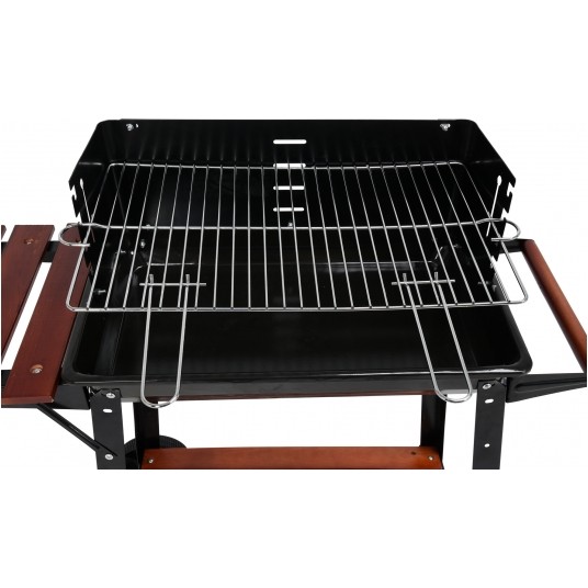 GRILL WĘGLOWY Z PÓŁKĄ, RUSZT 48X28CM -zdjęcie numer 7