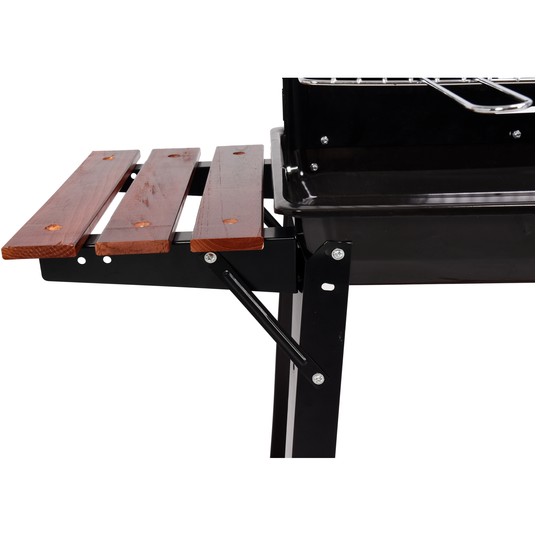GRILL WĘGLOWY Z PÓŁKĄ, RUSZT 48X28CM -zdjęcie numer 3
