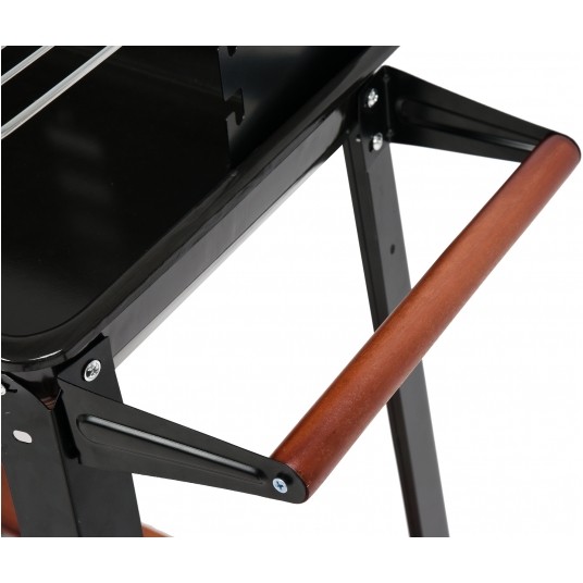 GRILL WĘGLOWY Z PÓŁKĄ, RUSZT 48X28CM -zdjęcie numer 6