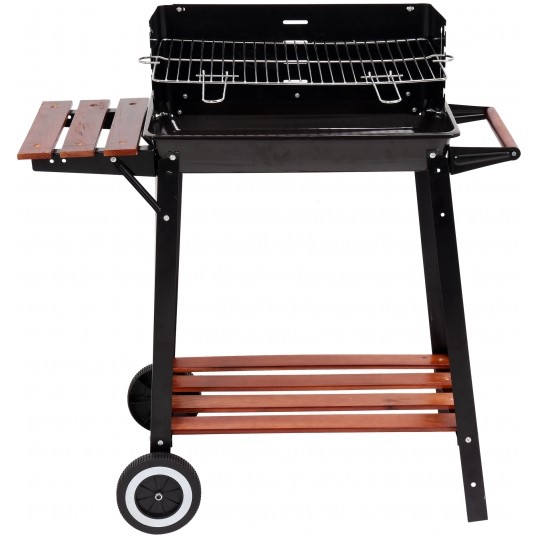 GRILL WĘGLOWY Z PÓŁKĄ, RUSZT 48X28CM -zdjęcie numer 1