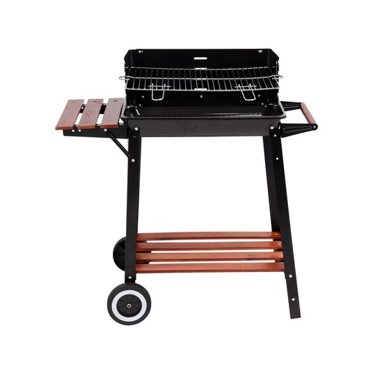 GRILL WĘGLOWY Z PÓŁKĄ, RUSZT 48X28CM -zdjęcie numer 1