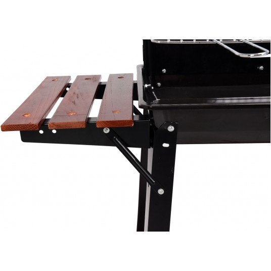 GRILL WĘGLOWY Z PÓŁKĄ, RUSZT 48X28CM -zdjęcie numer 3