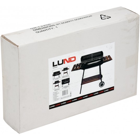 GRILL WĘGLOWY Z PÓŁKAMI, RUSZT 53*33CM -zdjęcie numer 6