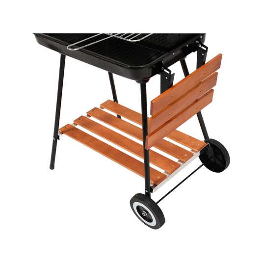 GRILL WĘGLOWY Z PÓŁKAMI, RUSZT 53*33CM -zdjęcie numer 7