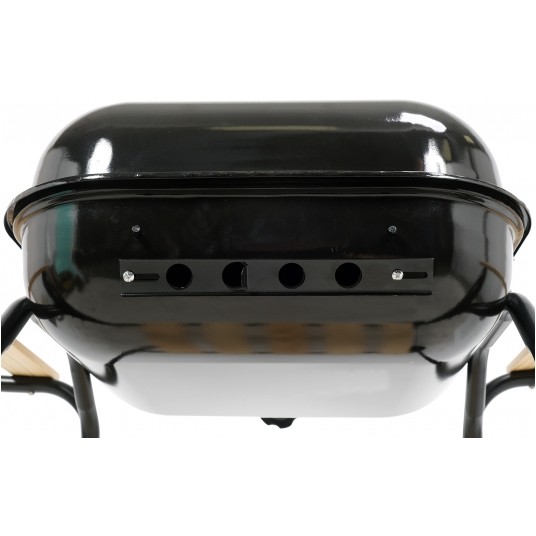 GRILL WĘGLOWY Z REGULACJĄ RUSZTU 45X40CM -zdjęcie numer 2