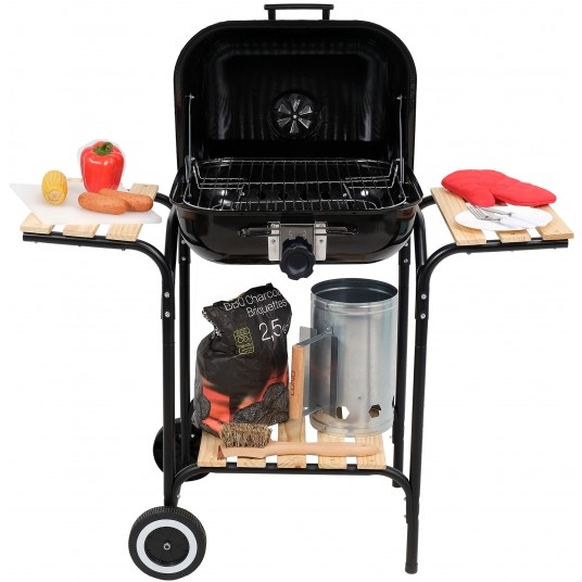 GRILL WĘGLOWY Z REGULACJĄ RUSZTU 45X40CM -zdjęcie numer 8