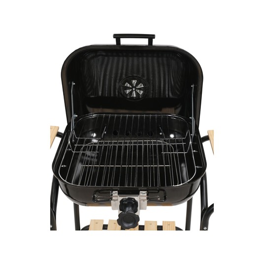 GRILL WĘGLOWY Z REGULACJĄ RUSZTU 45X40CM -zdjęcie numer 4