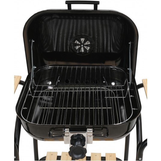 GRILL WĘGLOWY Z REGULACJĄ RUSZTU 45X40CM -zdjęcie numer 5