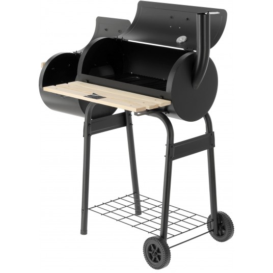 GRILL WĘGLOWY Z WĘDZARNIĄ, RUSZT 60X30CM -zdjęcie numer 1