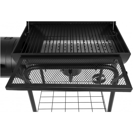 GRILL WĘGLOWY Z WĘDZARNIĄ XXL, 64X37 -zdjęcie numer 4