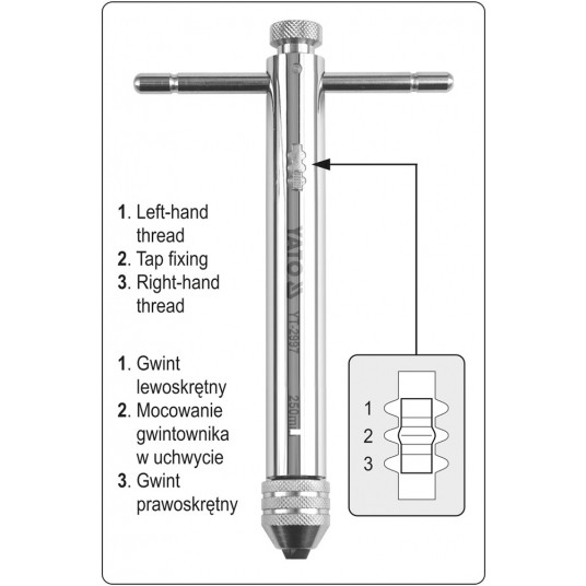 GRZECHOTKA DO GWINTOWNIKA M3-M10 -zdjęcie numer 3