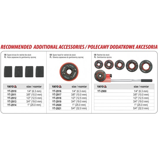 GWINTOWNICA RĘCZNA 4-CZĘŚCIOWA -zdjęcie numer 6