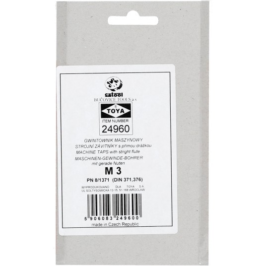 GWINTOWNIK MASZYN. HSS M-3 /CZ.TOOL/ -zdjęcie numer 4