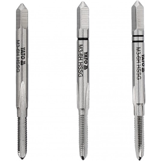 GWINTOWNIK RĘCZNY M3/ 3SZT HSS M2 -zdjęcie numer 1