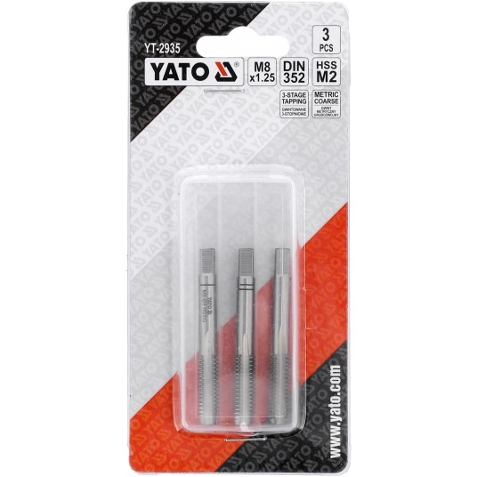 GWINTOWNIK RĘCZNY M8 / 3SZT HSS M2 -zdjęcie numer 4